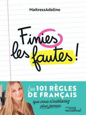 cover image of Finies les fautes